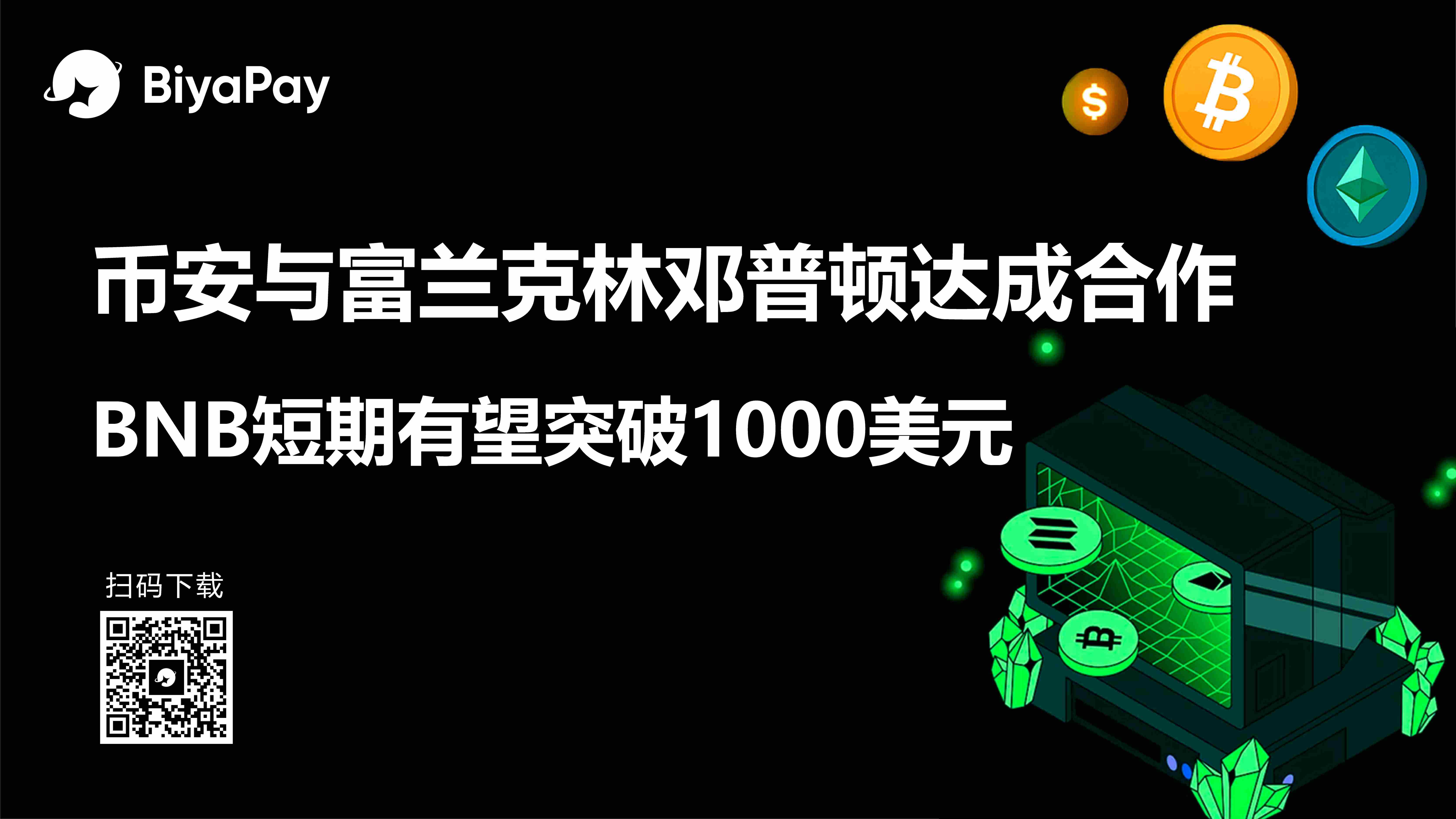 币安与富兰克林邓普顿战略合作开发代币化证券 BNB价格突破900美元